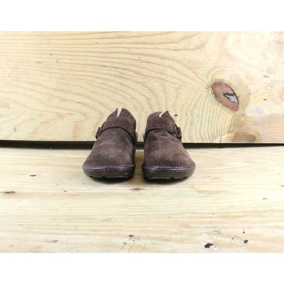 Born Shoes 9 Womens Black 40.5 Brown Suede Mules Clogs Slip Ons Comfort - Picture 2 of 5